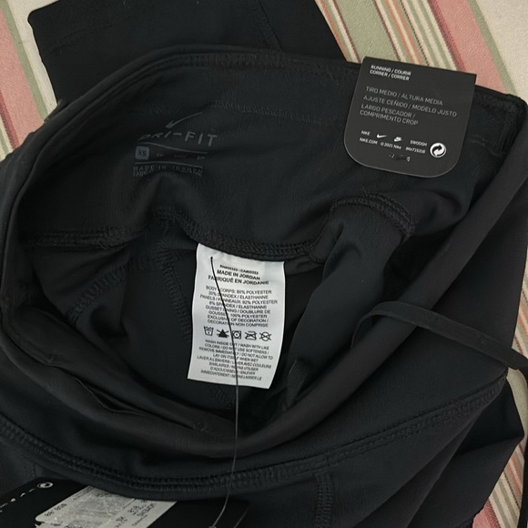 NEW Nike Power Epic Fast Tight Fit Run Leggings Mesh Dri fit Women's Sz XS Black - Picture 8 of 11